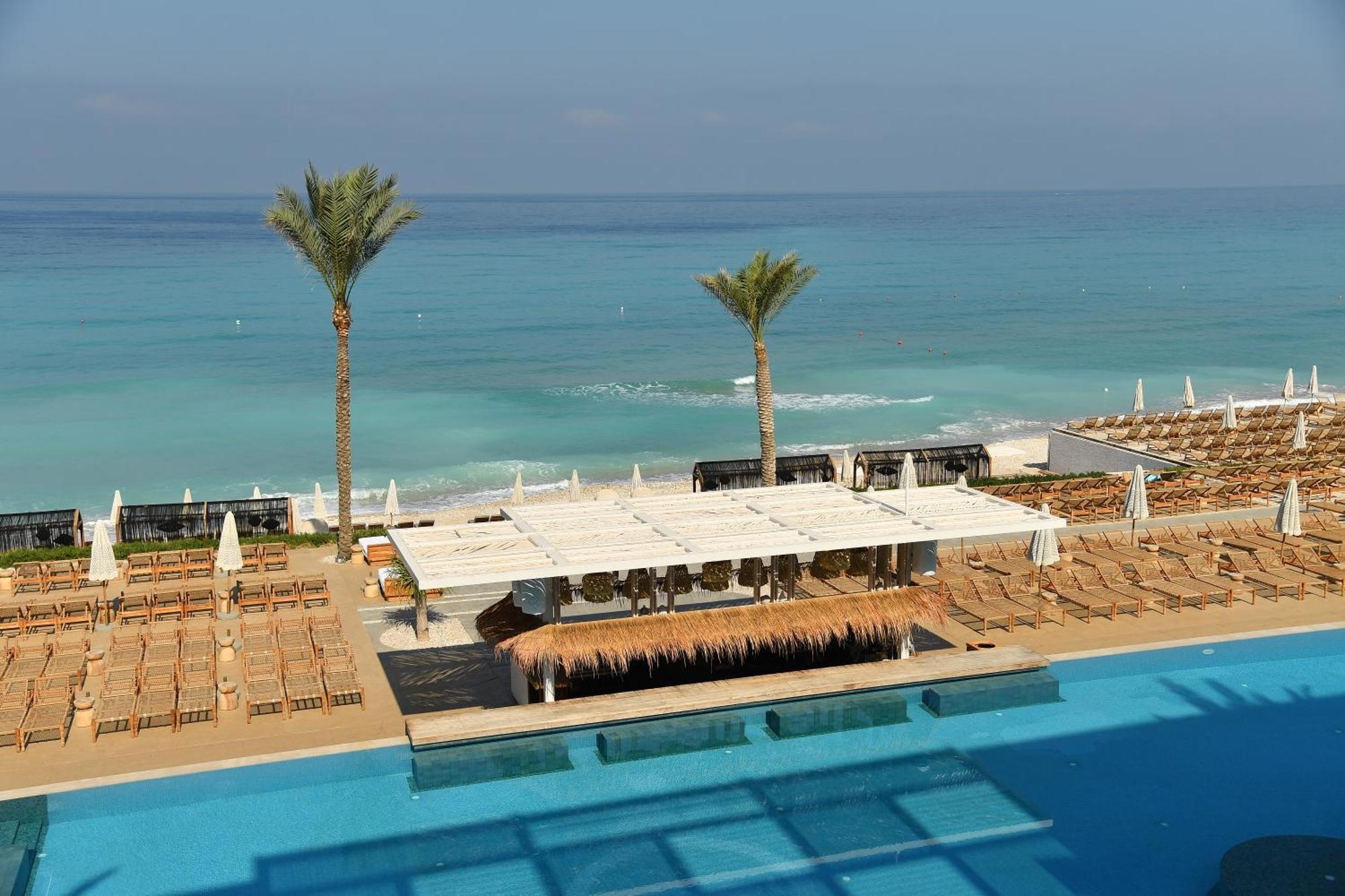 朱拜勒海洋蓝色海滩度假酒店 Byblos 外观 照片